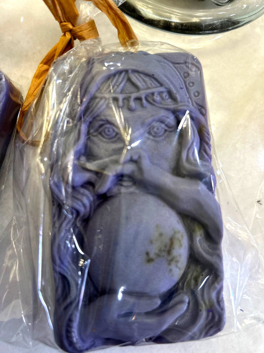 Soul Bloom — Sculpted Goat-Milk Soap (Cherry Blossom & Jasmine)