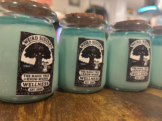 Magic Tree of Know-Where — 8 oz Jar Candle (cork lid)