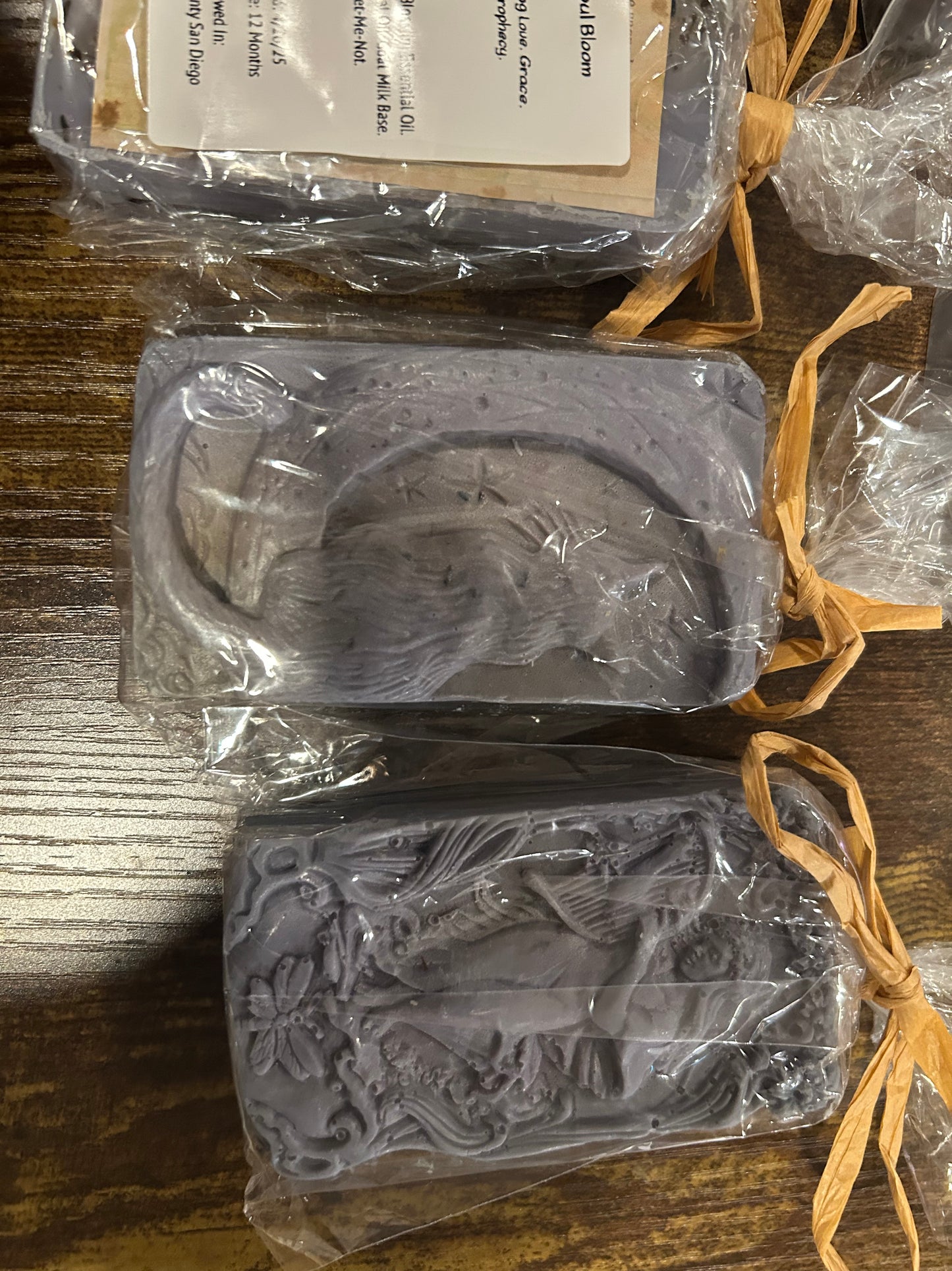 Soul Bloom — Sculpted Goat-Milk Soap (Cherry Blossom & Jasmine)