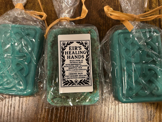Eir’s Healing Hands Oatmeal Soap – Peppermint, Eucalyptus & Lavender (Touch of Clove) – Comforting Herbal Bar
