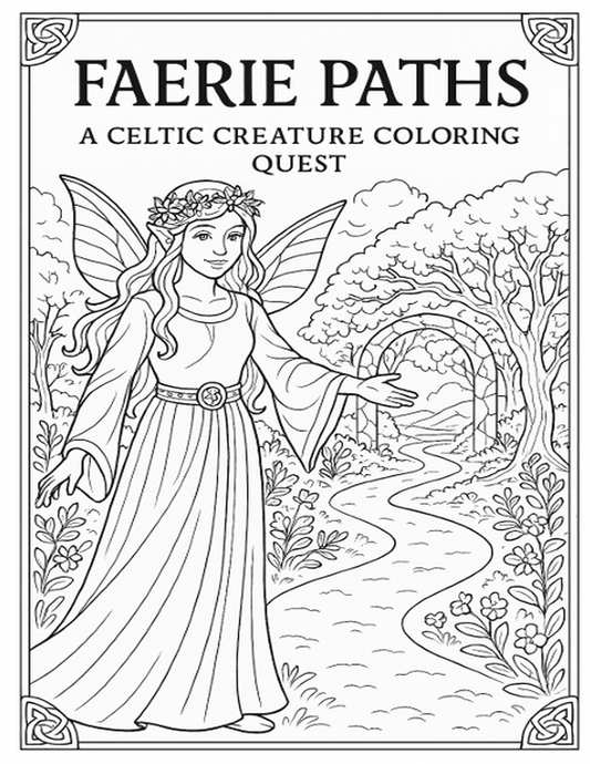 Faerie Paths: A Celtic Creature Coloring Quest